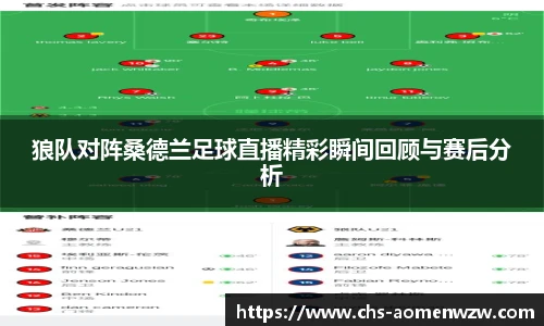 狼队对阵桑德兰足球直播精彩瞬间回顾与赛后分析